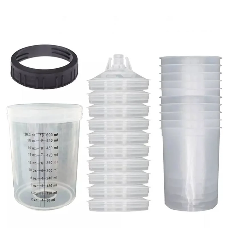 Disposable Plastic Cup for Spray Gun